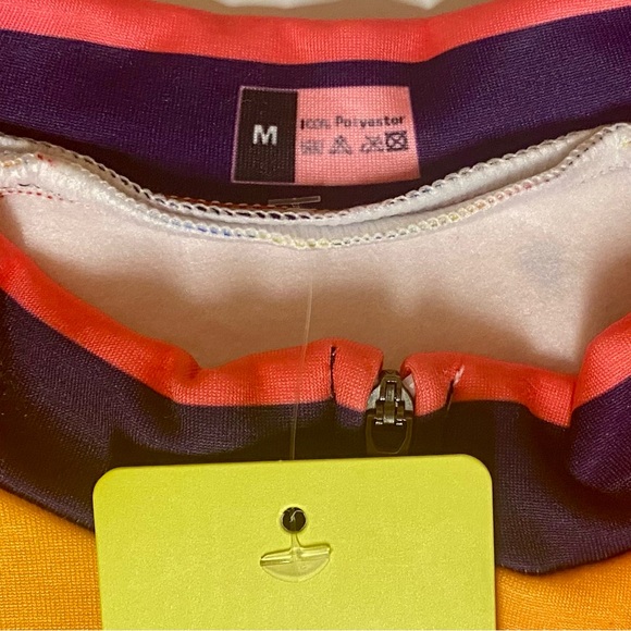 FRELSI ORANGE VOLCANO FLEECE LINED WOMEN’S CYCLING JERSEY SIZE MEDIUM - Picture 10 of 10